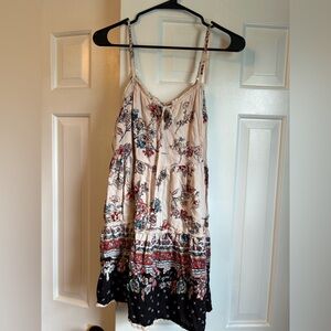 Floral Boho Spaghetti Strap Dress